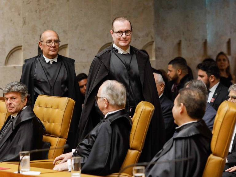 Los ministros del Supremo Tribunal de Brasil en su sede en Brasilia