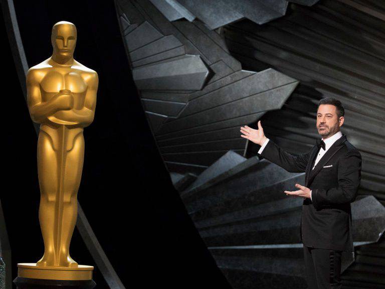 THE OSCARS(r) - The 90th Oscars(r)  broadcasts live on Oscar(r) SUNDAY, MARCH 4, 2018, at the Dolby Theatre® at Hollywood &amp; Highland Center® in Hollywood, on the Disney General Entertainment Content via Getty Images Television Network. (Ed Herrera via Getty Images)JIMMY KIMMEL