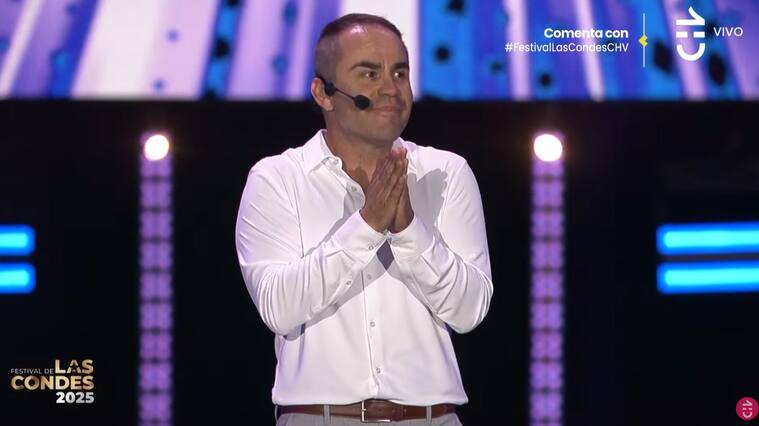 Juan Pablo Flores fracasó en la primera noche de humor del Festival de Las Condes | Captura de pantalla CHV