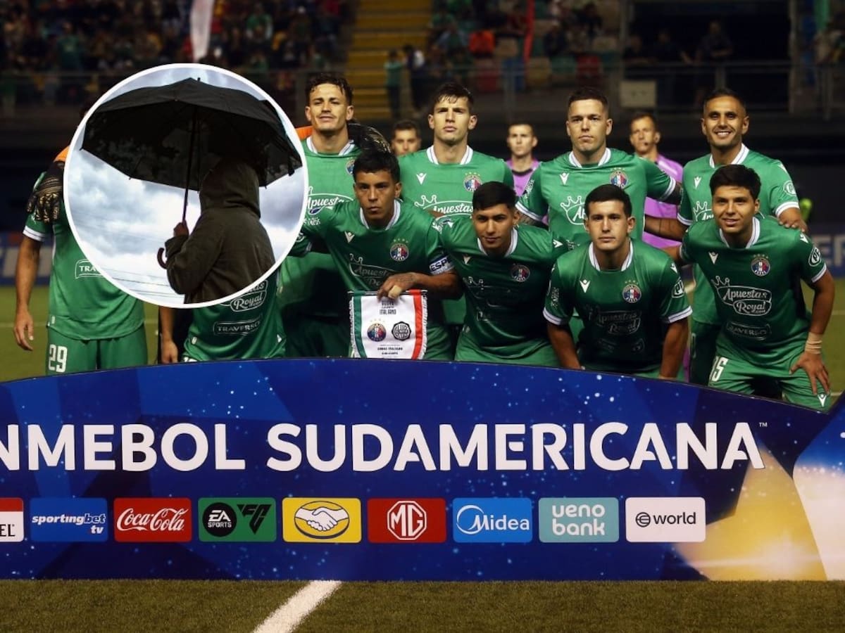 Insólito: Audax anuncia prohibición para ingresar paraguas al estadio pese a las lluvias en Santiago