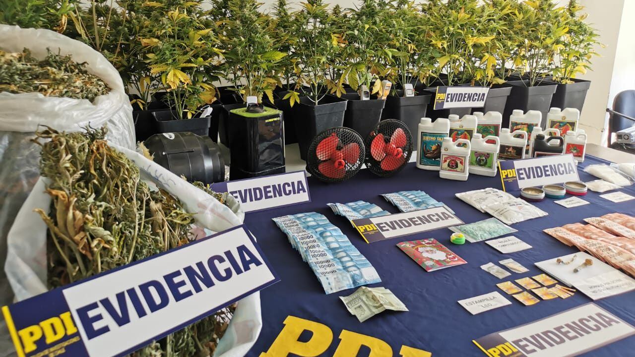 PDI drogas Concepción tarjetas de Navidad