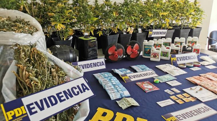 PDI drogas Concepción tarjetas de Navidad