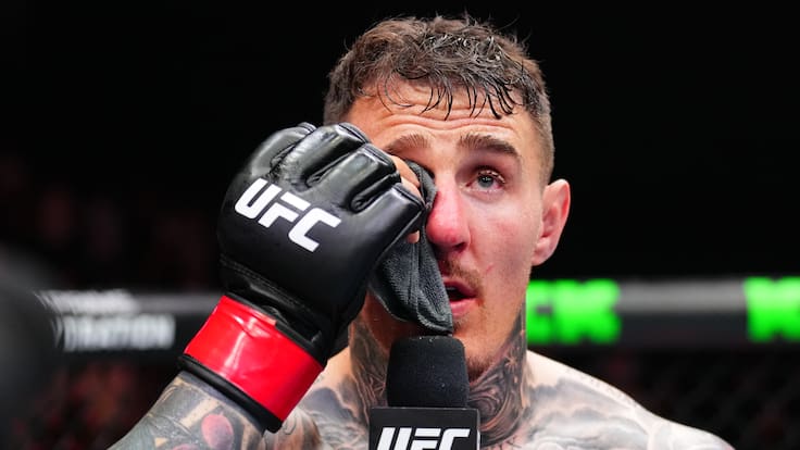 Escándalo en el UFC 321: un “piquete de ojos” arruina la pelea estelar por el título de peso pesado