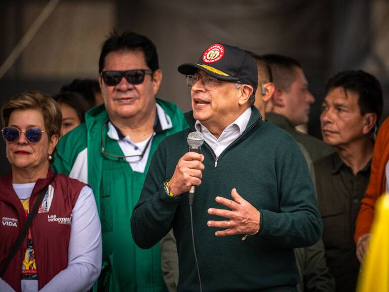 Getty Images | El presidente de Colombia, Gustavo Petro, en el Día Internacional de los Trabajadores