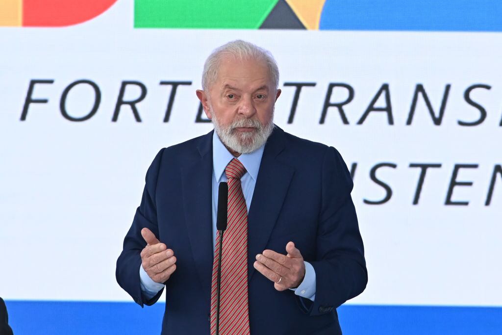 El presidente de Brasil, Luiz Inácio Lula da Silva, participa de un evento del sector industrial en la ciudad de Brasilia.
