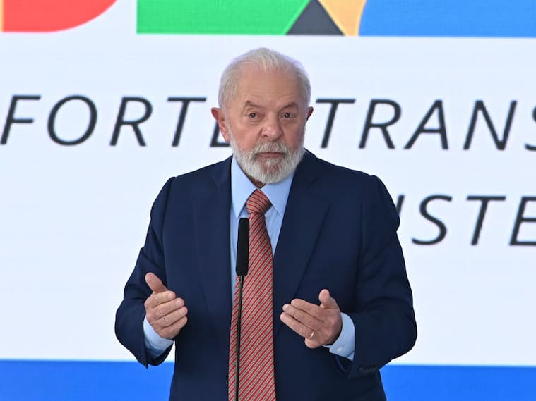 El presidente de Brasil, Luiz Inácio Lula da Silva, participa de un evento del sector industrial en la ciudad de Brasilia.