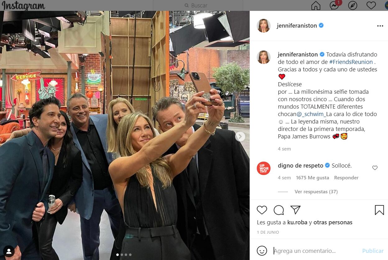 Reunión elenco de «Friends» | Instagram