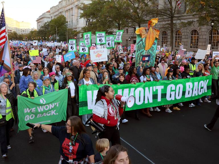 Con marcha de mujeres a favor de los derechos reproductivos en Washington: Así se vive la previa de las Elecciones de Estados Unidos 2024