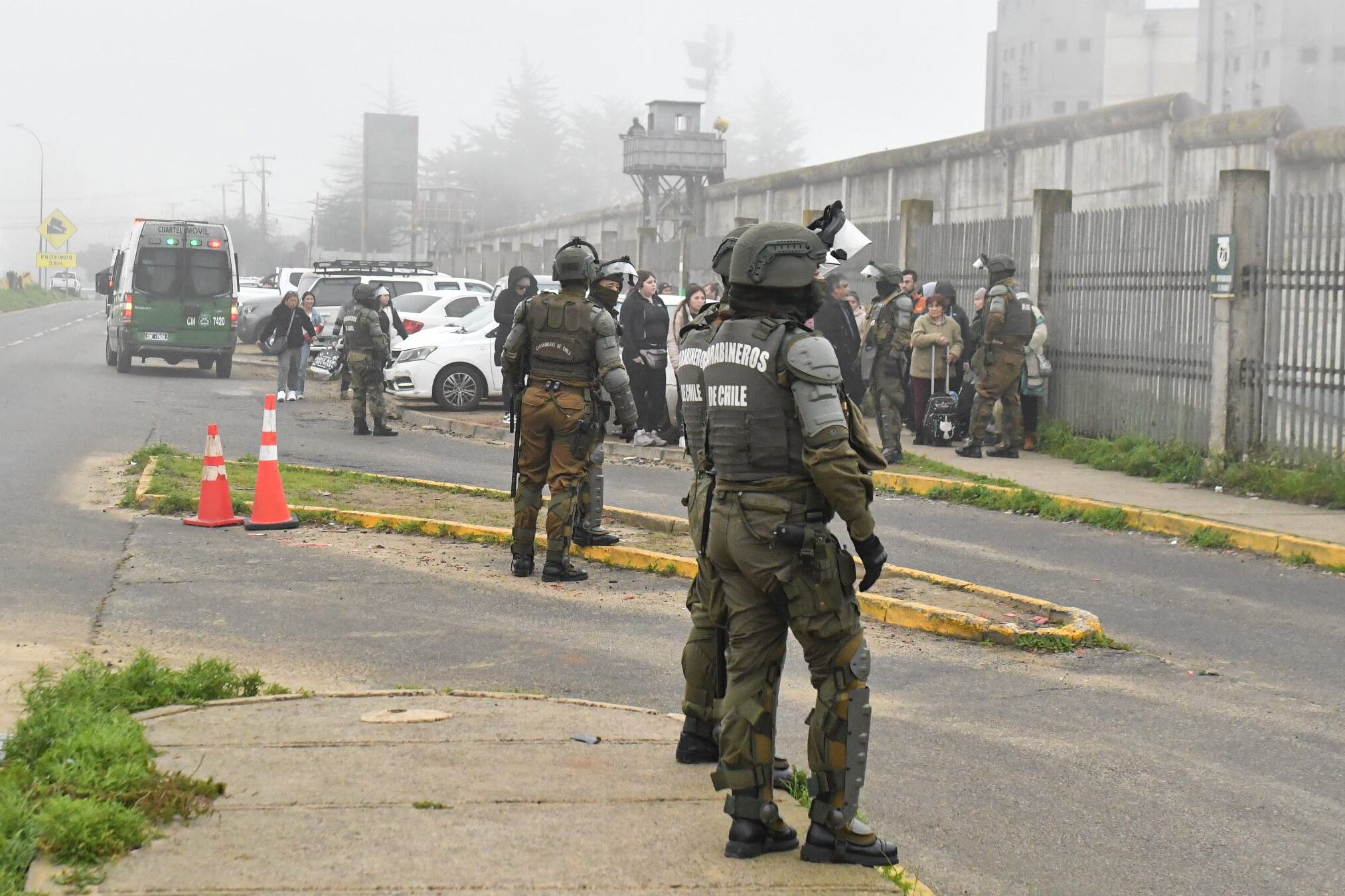 Traslado de reos a penal de Talca