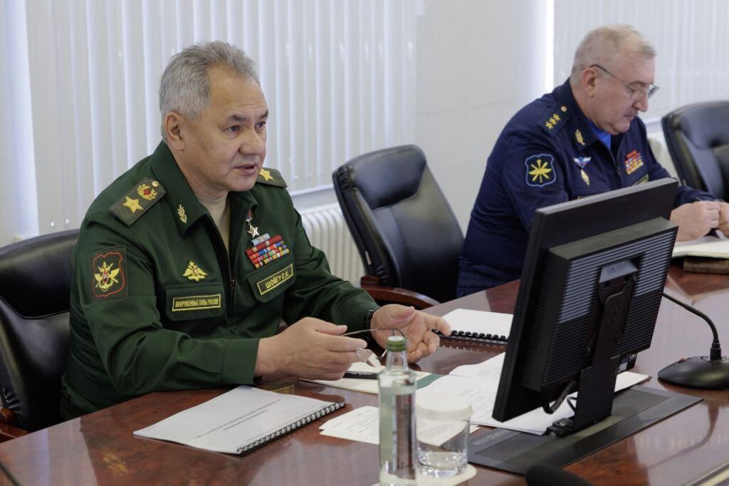 El ministro de defensa de Rusia, Sergei Shoigu, en una cita en la ciudad de Moscú