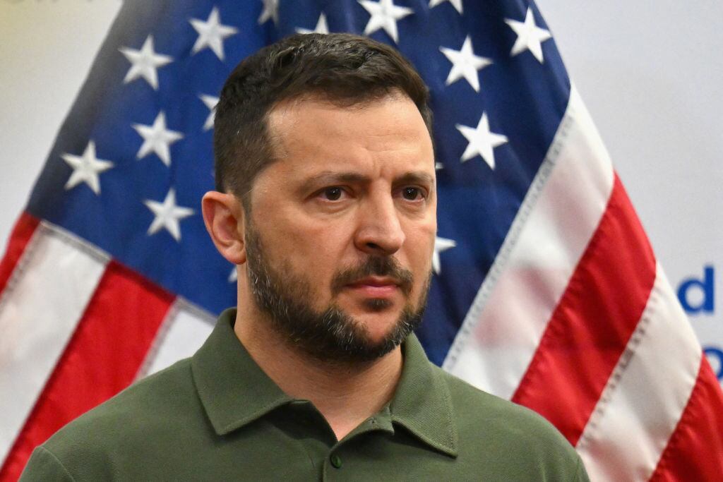 El mandatario de Ucrania Volodimir Zelenski en una de sus varias visitas a Estados Unidos