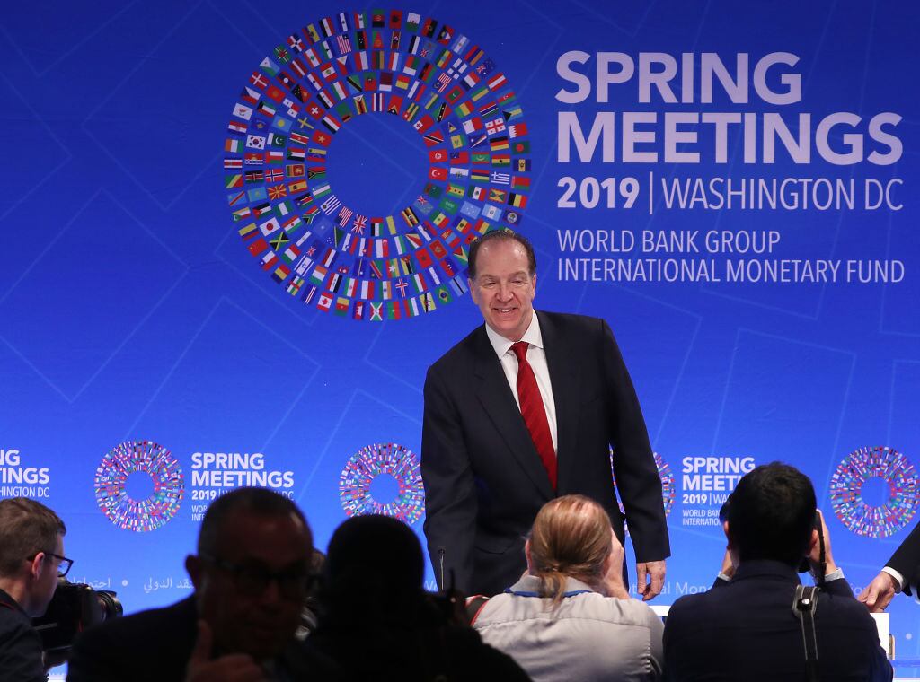 El titular del Banco Mundial, David Malpass, en un evento en Washington