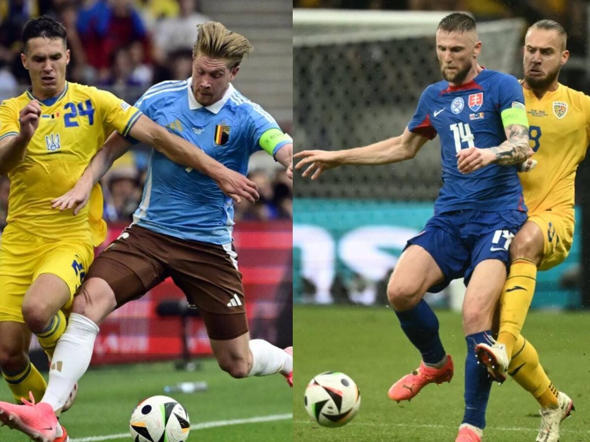 Tres clasificaron: Ucrania-Bélgica y Eslovaquia-Rumania definieron el grupo más parejo de la Eurocopa 2024