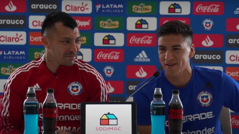 Gary Medel y Marcelino Núñez