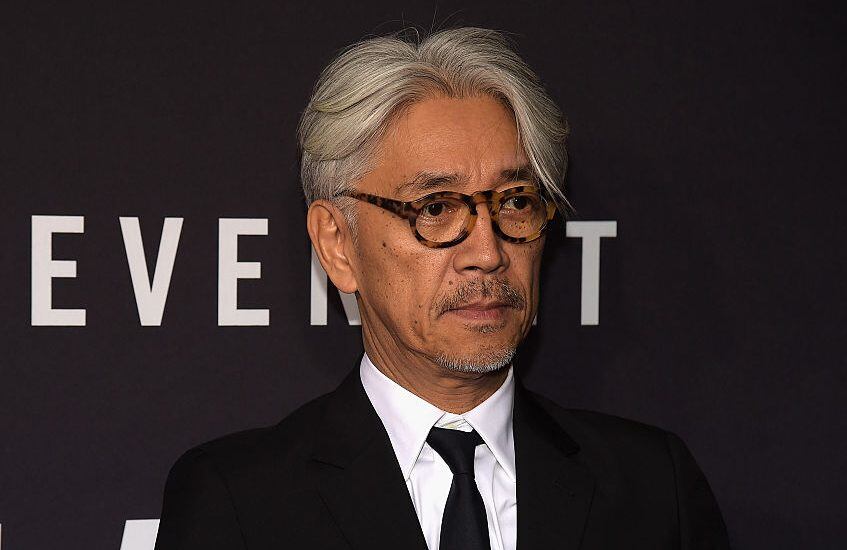 NEW YORK, NY - JANUARY 06: Composer Ryuichi Sakamoto attends "The Revenant" New York special screening on January 6, 2016 in New York City. (Photo by Theo Wargo/WireImage)