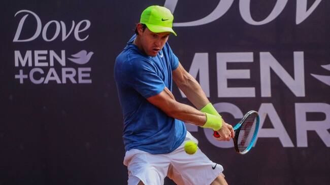 15 de Febrero de 2021 / CONCEPCION
Nicolas Jarry se enfrenta a Camilo Ugo Carabelli, en ATP Challenger de Concepcion de campos deportivos Bellavista, durante el estado de catastrofe de la pandemia covid-19
FOTO: RODRIGO GAJARDO / AGENCIAUNO