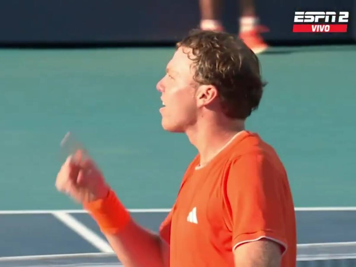 El polémico gesto de Michelsen contra el público chileno tras eliminar a Tabilo en Miami