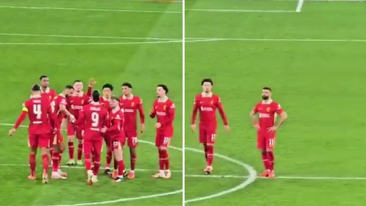 No lo quiso ni mirar: la reacción viral de Mohamed Salah al penal errado por Darwin Núñez en la eliminación de Liverpool en Champions
