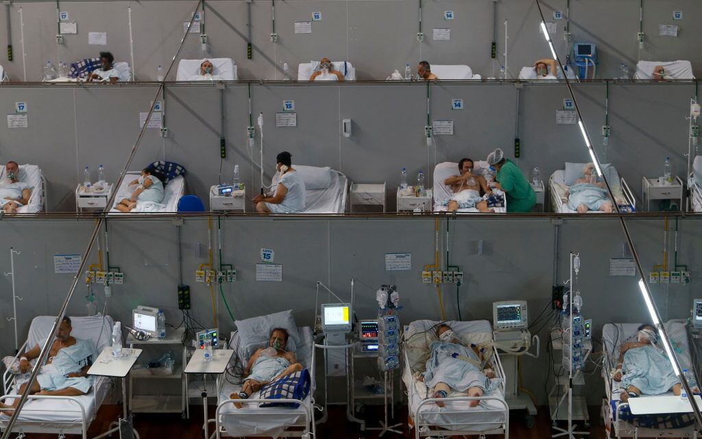 Hospital de campaña por el coronavirus en Santo Andre