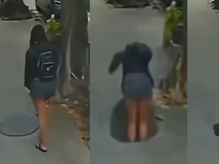 Mujer cayó a una alcantarilla tras pisar una tapa suelta en Brasil: cámaras registraron el momento