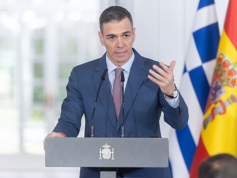 The President of the Government, Pedro Sanchez, during a press conference. (Photo By Eduardo Parra/Europa Press via Getty Images)