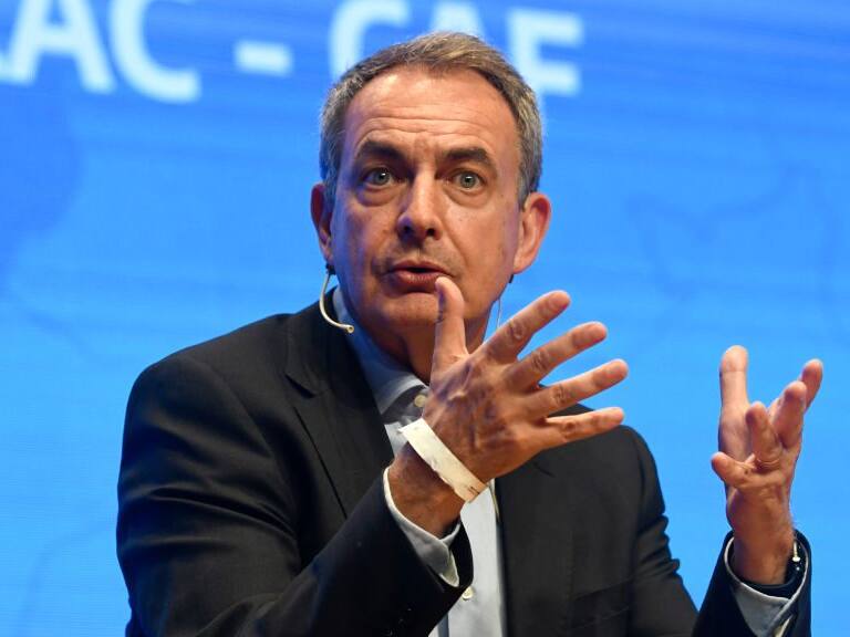BUENOS AIRES, ARGENTINA - AUGUST 18: Former Prime Minister of Spain Jose Luis Rodriguez Zapatero speaks during a seminar on inclusion and diversity organized by CELAC (Community of Latin American and Caribbean States) at CCK on August 18, 2022 in Buenos Aires, Argentina. (Photo by Gustavo Garello/Getty Images)