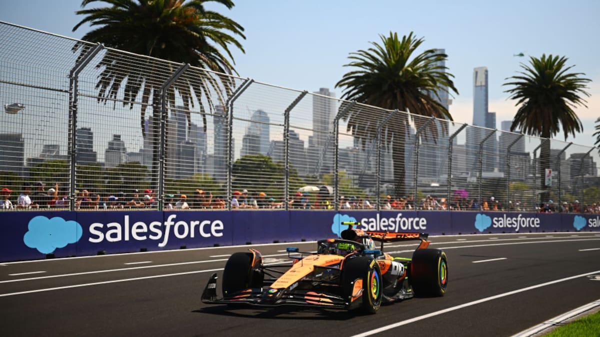 Lando Norris domina la práctica 1 del Gran Premio de Australia ante un Carlos Sainz amenazante