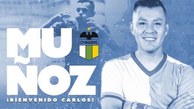 Carlos Muñoz se transformó en nuevo delantero de O'Higgins