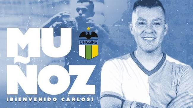 Carlos Muñoz se transformó en nuevo delantero de O'Higgins