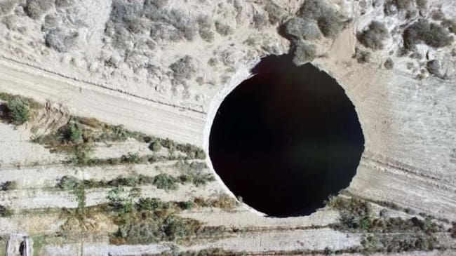 Socavón en Atacama