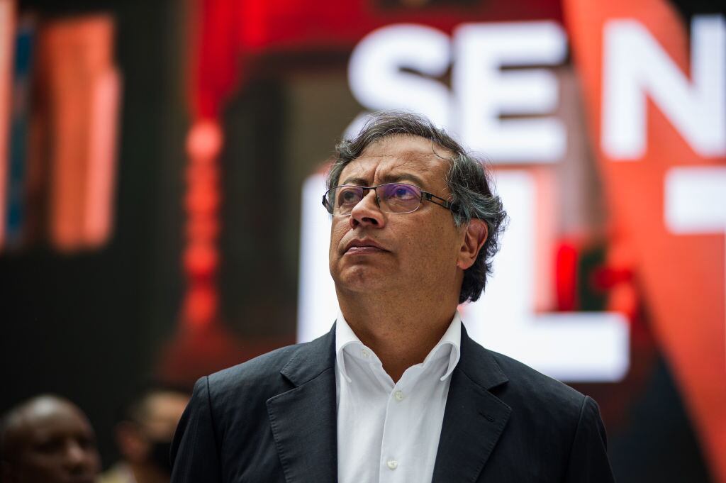 El candidato presidencial del Pacto Histórico Gustavo Petro