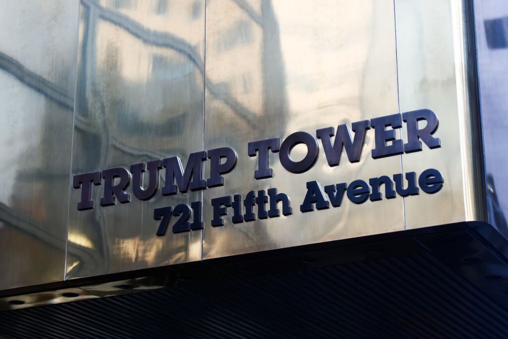 El edificio Trump Tower en Nueva York de Estados Unidos