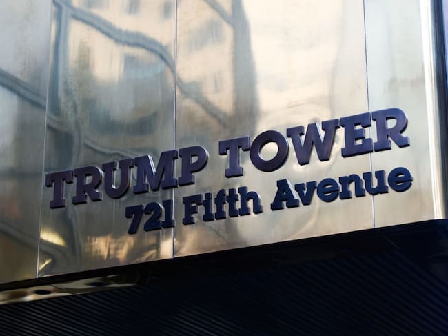 El edificio Trump Tower en Nueva York de Estados Unidos