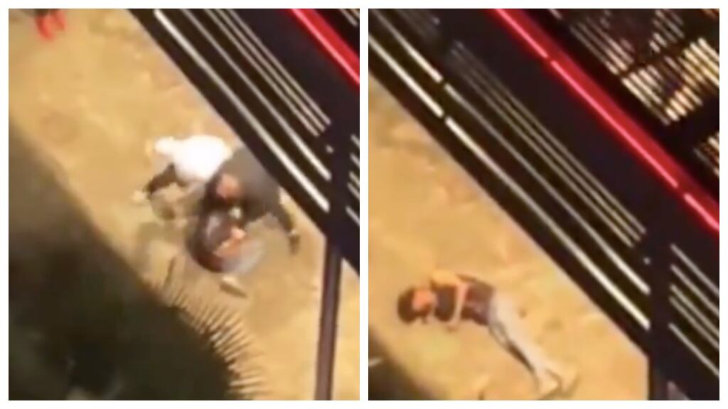 “Lo van a matar”: registran brutal golpiza en una bencina de Antofagasta