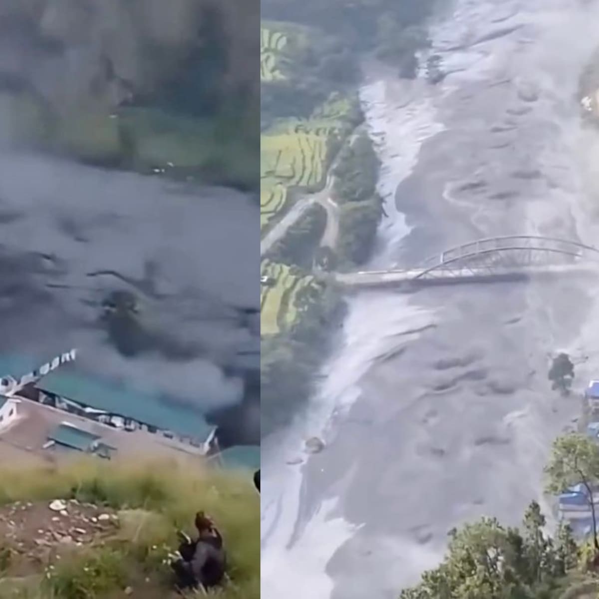 Impactantes imágenes: nuevo aluvión en Nepal arrasa con 40 viviendas y deja cinco personas desaparecidas