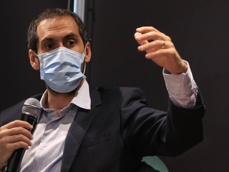 15 de Marzo 2022/SANTIAGOEl ministro de Economía, Fomento y Turismo, Nicolás Grau, junto a la subsecretaria de Turismo, Verónica Kunze, se reúne con los gremios y agrupaciones del sector en el marco del proceso de reactivación de la industria turística.
FOTO: LUKAS SOLIS/AGENCIAUNO