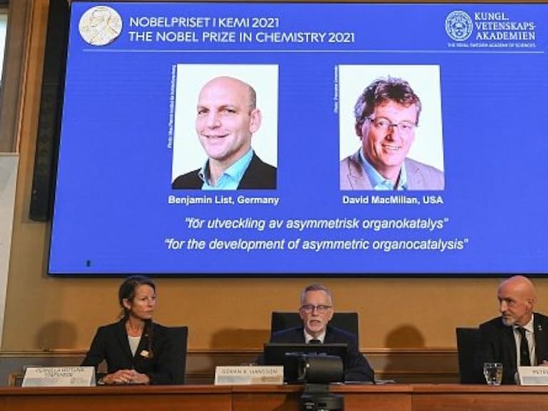 Nobel de Química 2021 fue para científicos que desarrollaron los catalizadores orgánicos