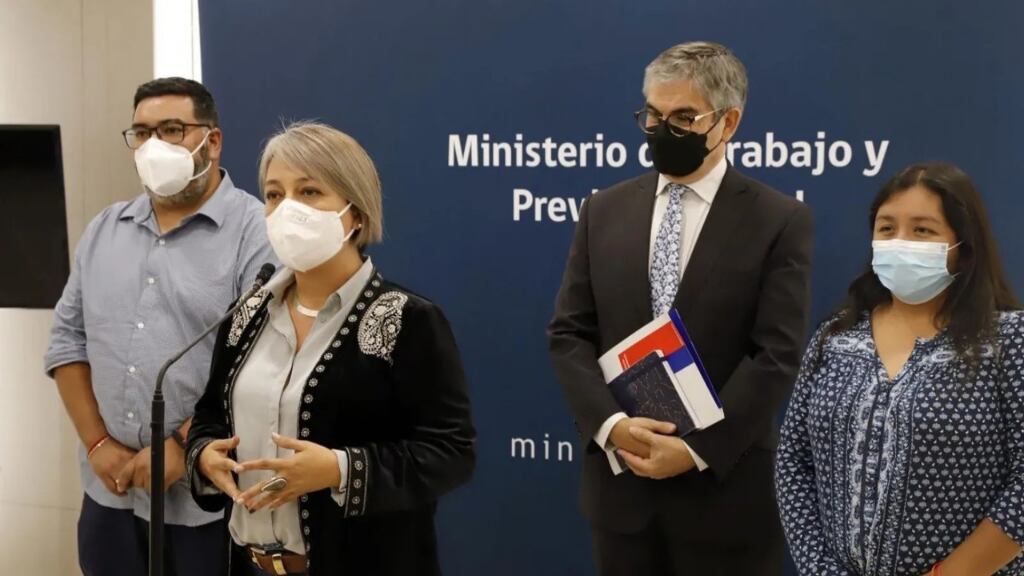 Mario Marcel, Janet Jara - Ministerio Hacienda, Trabajo - Sueldo Mínimo - CUT