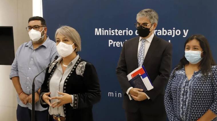 Mario Marcel, Janet Jara - Ministerio Hacienda, Trabajo - Sueldo Mínimo - CUT