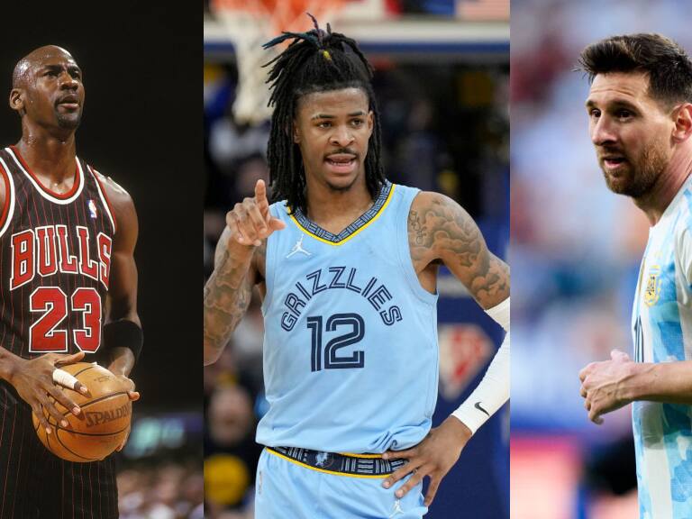 Ja Morant - Michael Jordan - Lionel Messi - jugador NBA