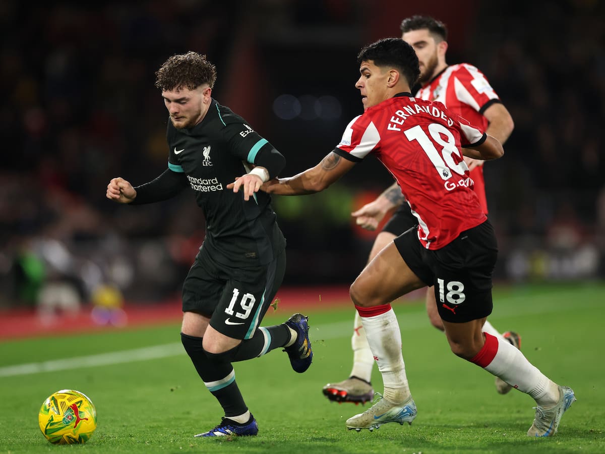 Ben Brereton sumó minutos: Southampton cae ante Liverpool y es eliminado de la Copa de la Liga Inglesa