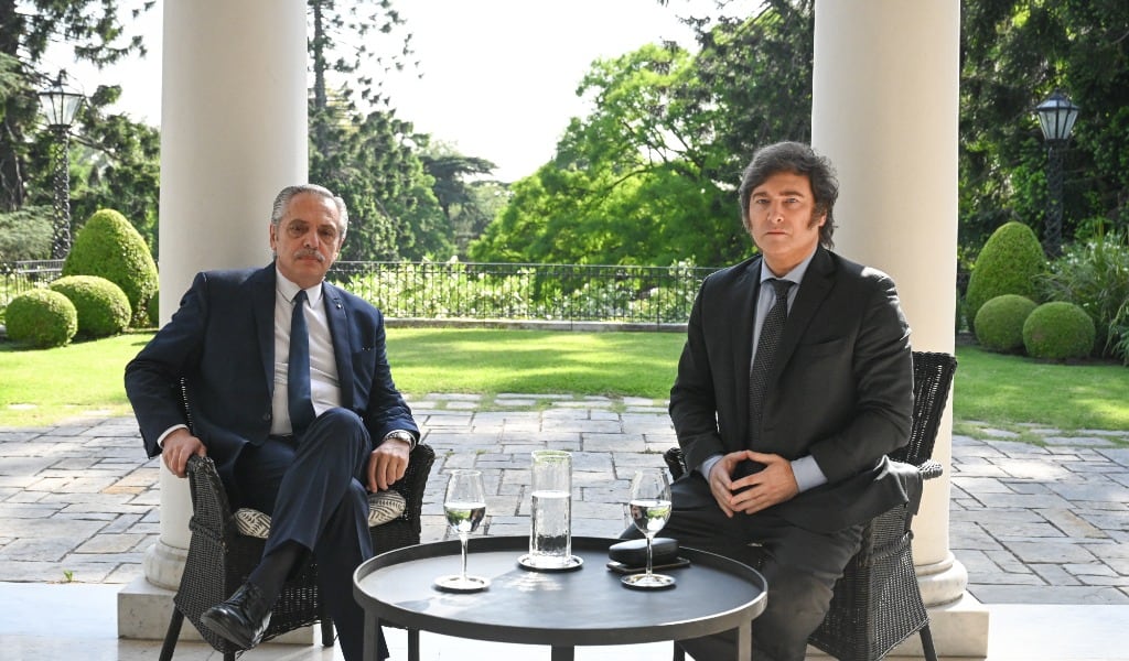 Alberto Fernández y Javier Milei