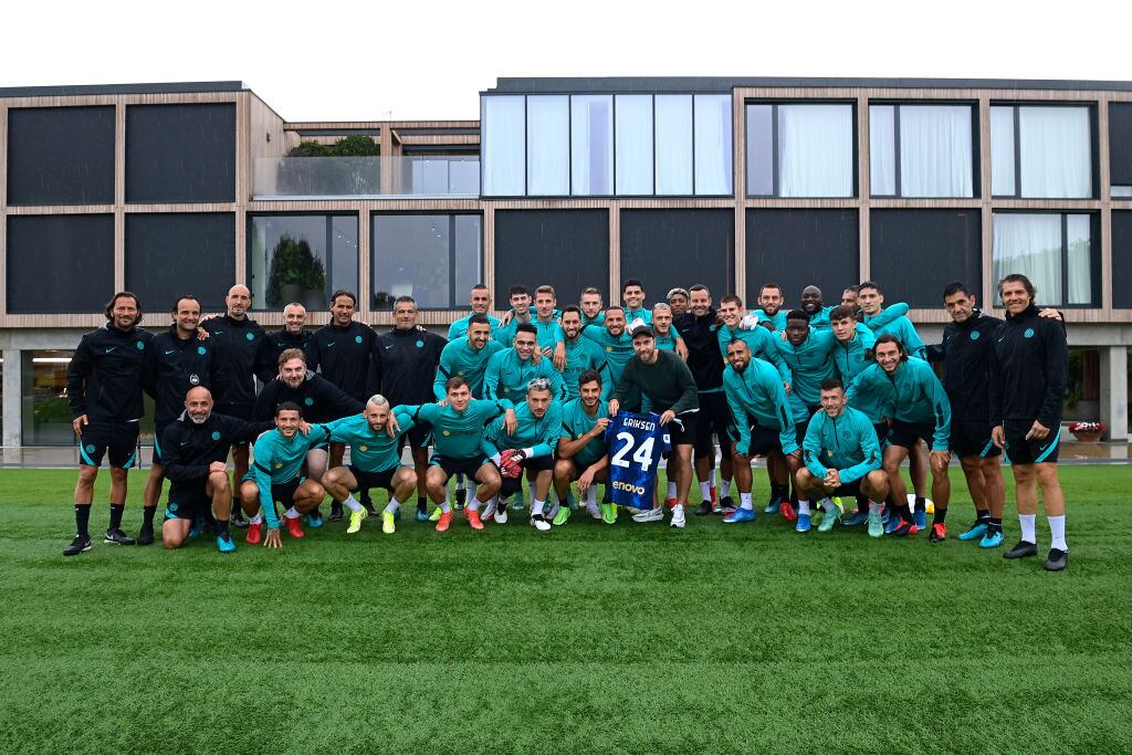 Christian Eriksen visitó al plantel del Inter de Milán en pleno proceso de recuperación