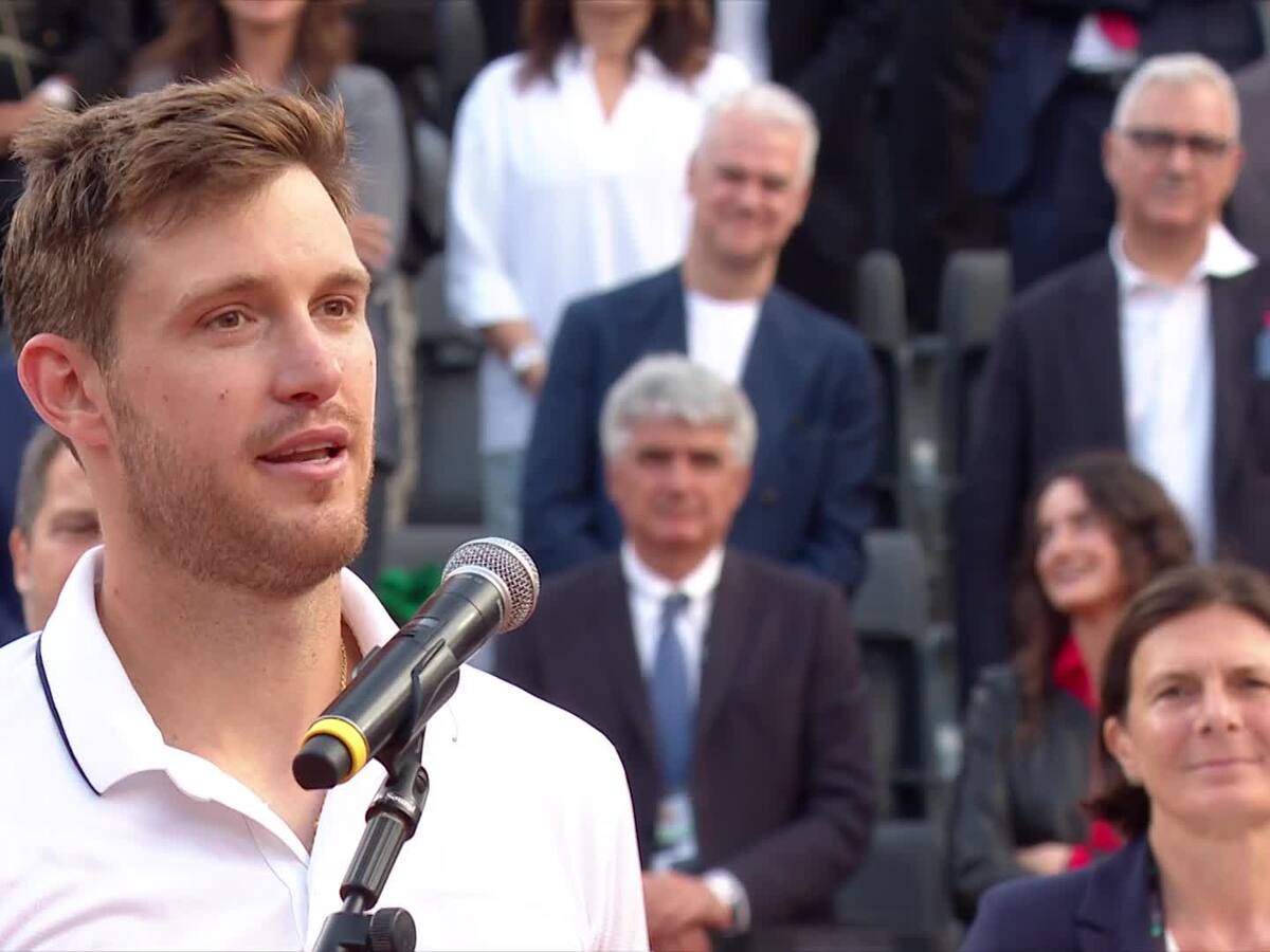 Al borde de las lágrimas: el emotivo discurso de Nicolás Jarry tras perder la final del Masters de Roma