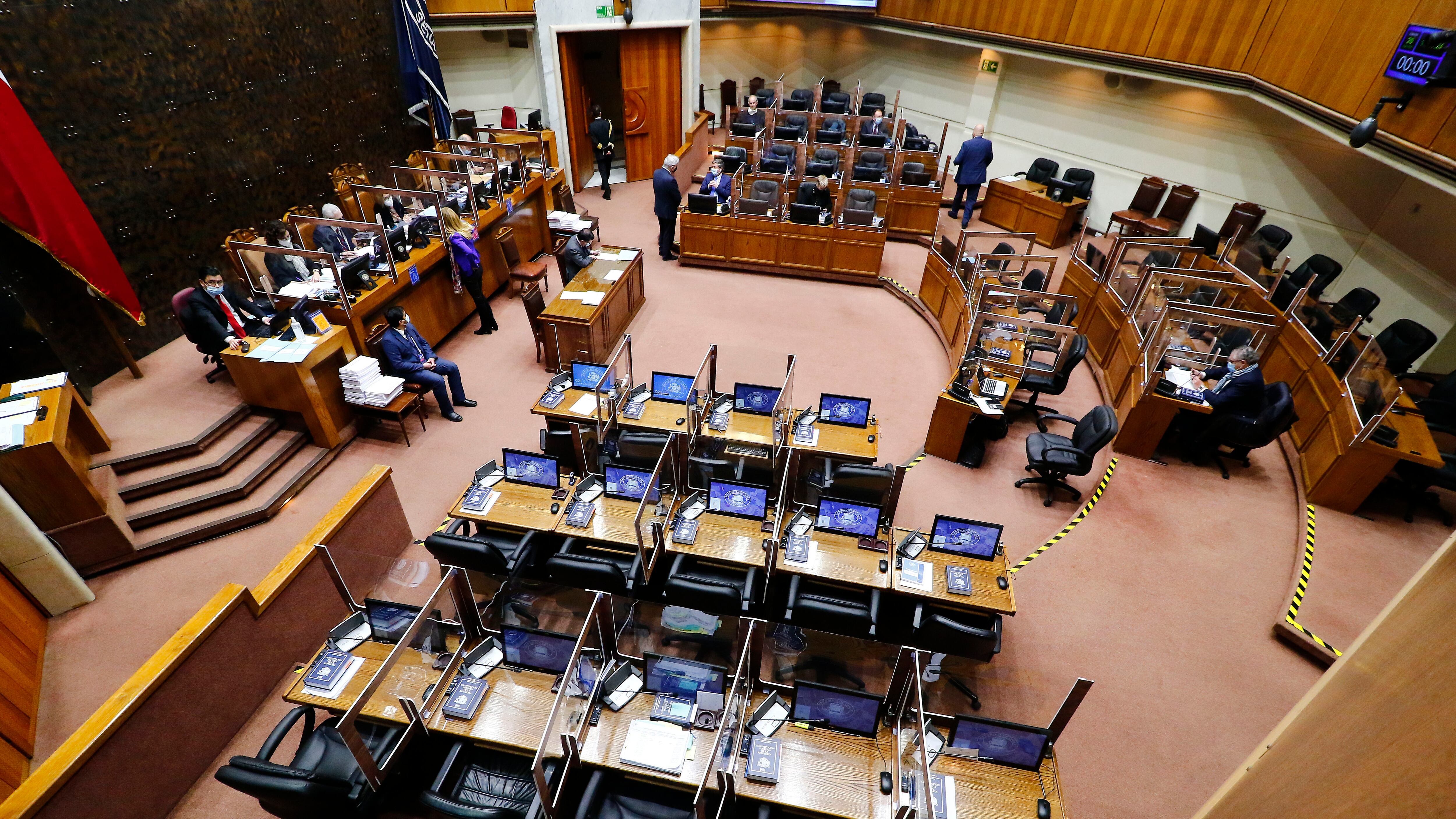 20 DE AGOSTO DE 2020/VALPARAISOVista general, durante la sesion especial del Senado.
FOTO: LEONARDO RUBILAR CHANDIA/AGENCIAUNO
