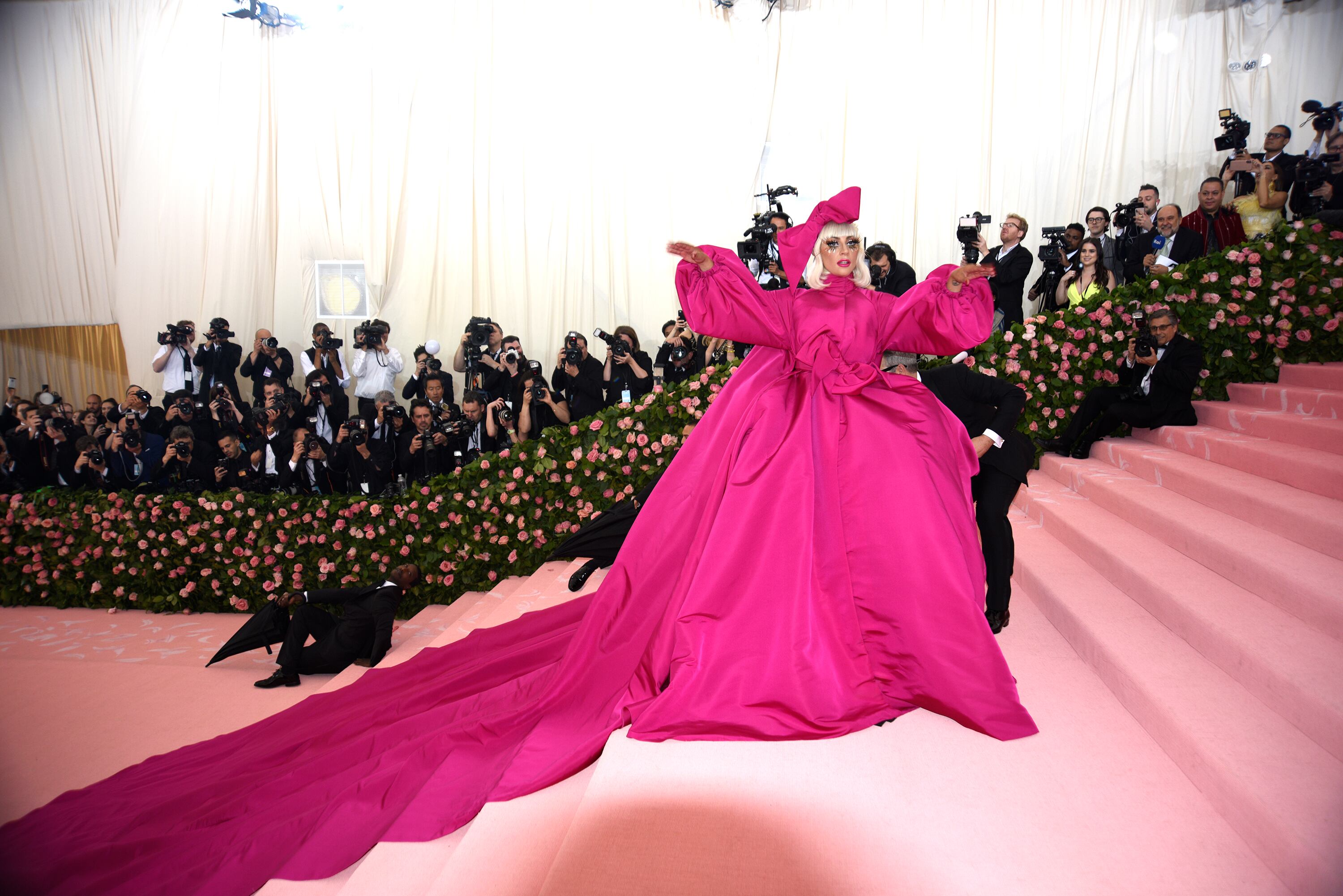 American Pop musician Lady Gaga (born Stefani Germanotta) arrives at the Met Costume Institute Gala 'Camp: Notes on Fashion' exhibition at the Metropolitan Museum of Art, New York, New York, May 6, 2019. (Photo by Ron Galella/Ron Galella Collection via Getty Images)