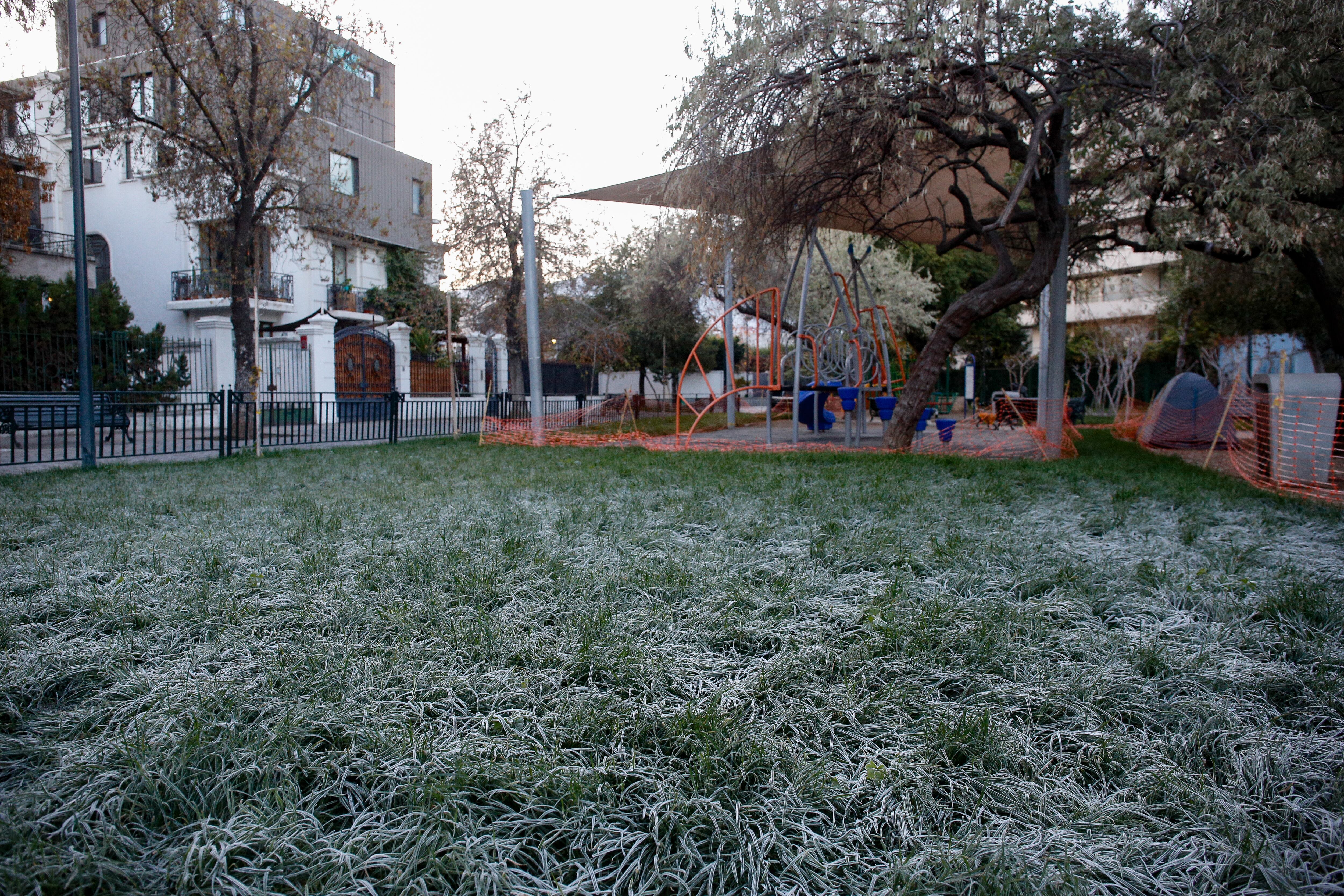 Helada matinal en Santiago