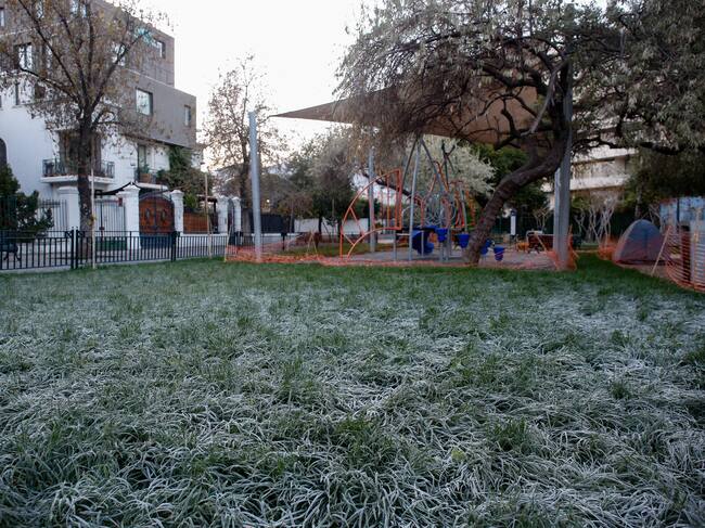 Helada matinal en Santiago