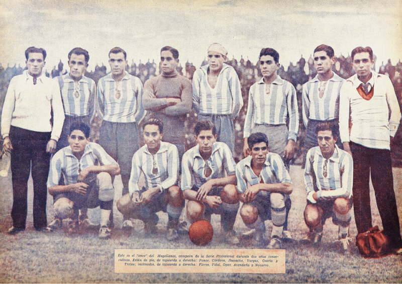 Luis “Cacho” Ponce y Segundo “Camión” Flores, jugadores de Magallanes que también defendieron a Unión Española