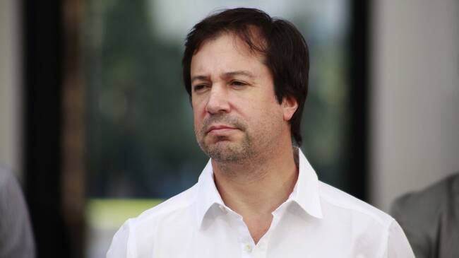 22 de Marzo 2020/SANTIAGO Ministro de Economia, Lucas Palacios, durante el Punto de prensa para dar a comer las medidas durante el toque de queda
FOTO:MAURICIO MENDEZ/AGENCIAUNO